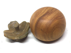 LV-5177 Persimmon Threaded Box from Chakte Viga & Verawood-SCREW CAP