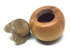 LV-5178 Persimmon Threaded Box from Chakte Viga & Verawood-SCREW CAP