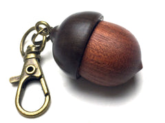 LV-5222 Wooden Acorn Pendant Box from Cardinalwood & Lignum Vitae-SCREW CAP