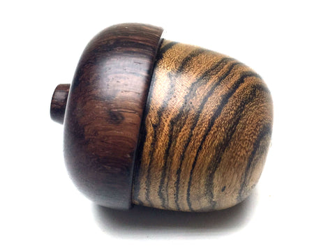 LV-5268 Wooden Acorn Jewelry, Ring Box, Pill Box from Red