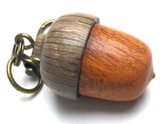 LV-5285 Sappanwood & Live Oak Acorn Key Fob, Pill Holder, Secret Compartment-SCREW CAP