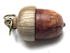 LV-5287 Manzanita & Live Oak Acorn Pendant Box,Bag Charm, Keychain-SCREW CAP