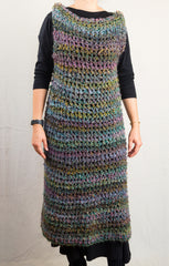 LVO-105 Pull Over Long Dress-Hand Crochet-Ready to Ship