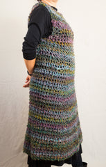 LVO-105 Pull Over Long Dress-Hand Crochet-Ready to Ship