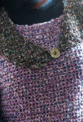 LVO-118 Asymmetrical Pull Over Dress-Hand Crochet-Made to Order