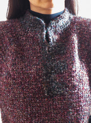 LVO-131 Reversible Cotton Swing Dress, Pull Over Tunic-Hand Crochet-Ready to Ship