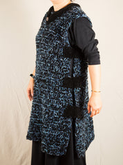 LVO-137 The Mongol Coat, Pullover Tunic-Hand Crochet-Ready to Ship