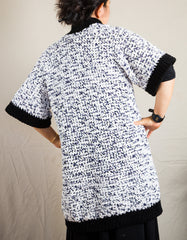 LVO-161 Reversible Kimono Jacket-Hand Crochet-Ready to Ship