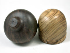 LV-3371 Chinese Pistachio & Walnut Acorn Jewelry Box, Pill Box, Trinket Box-SCREW CAP