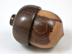 LV-3381 Tigre Caspi & Brown Ebony Acorn Pill Box, Engagement Ring Box-SCREW CAP