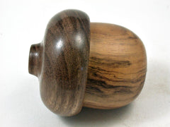 LV-3383 Ironwood & Mora Acorn Pill Box, Engagement Ring Box-SCREW CAP