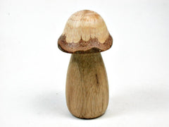 LV-3422 Persimmon & Live Oak Wooden Mushroom Trinket Box, Pill, Jewelry Box-THREADED