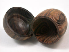 LV-3373 Bocote & Black Chacate Acorn Pill Box, Engagement Ring Box-SCREW CAP