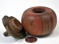 LV-3401 Persimmon Threaded Box from Chakte Viga & Verawood-SCREW CAP