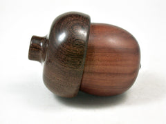LV-3363 Manzanita & Brown Ebony Acorn Pill Box, Engagement Ring Box-SCREW CAP