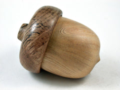 LV-3353 Port Orford Cedar & Oak Burl Acorn Jewelry Box, Pill Box, Trinket Box-SCREW CAP