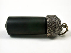 LV-3387 Mun Ebony & Betelnut Pendant Box, Pill Holder-SCREW CAP
