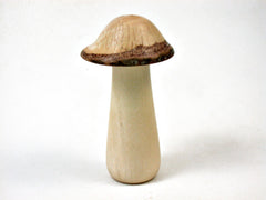 LV-3408 Holly & Live Oak Mini Wooden Mushroom Box, Pill Box, Needlecase-SCREW CAP