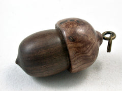 LV-3356 Cocuswood & Papaturro Burl Acorn Pendant Box, Pill Fob-SCREW CAP