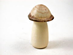 LV-3355 Holly & Live Oak Mini Wooden Mushroom Box, Pill Box, Secret Compartment-SCREW CAP