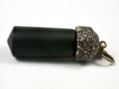 LV-3387 Mun Ebony & Betelnut Pendant Box, Pill Holder-SCREW CAP