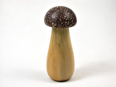 LV-3405 French Boxwood & Betelnut Mushroom Threaded Box, Pill Holder, Secret Compartment