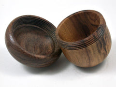 LV-3383 Ironwood & Mora Acorn Pill Box, Engagement Ring Box-SCREW CAP