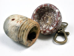 LV-3440 Acorn Pendant Box, Pill Fob from Buckeye Burl & Betel Nut-SCREW CAP