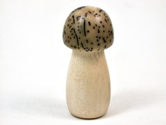 LV-3461 American Holly & Yollilo Palm Nut Wooden Mushroom Box-THREADED
