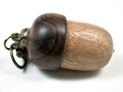 LV-3160 Acorn Pendant Box, Pill Fob from Perfume Wood & Ironwood-SCREW CAP