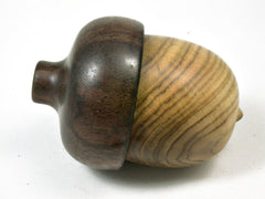 LV-3371 Chinese Pistachio & Walnut Acorn Jewelry Box, Pill Box, Trinket Box-SCREW CAP
