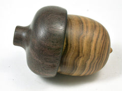 LV-3371 Chinese Pistachio & Walnut Acorn Jewelry Box, Pill Box, Trinket Box-SCREW CAP