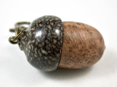 LV-3161 Acorn Pendant Box, Pill Fob from Cherry Burl & Betelnut-SCREW CAP