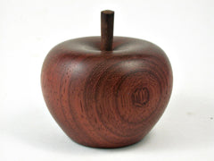 LV-3334 Apple Salt Shaker, Secret Compartment from African Padauk & Ironwood