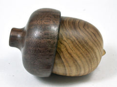 LV-3371 Chinese Pistachio & Walnut Acorn Jewelry Box, Pill Box, Trinket Box-SCREW CAP
