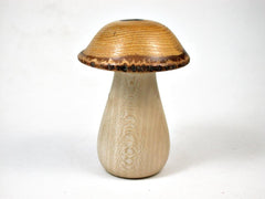 LV-3195 Holly & Wisteria Wooden Mushroom Trinket Box, Pill, Jewelry Box-THREADED