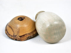LV-3416 American Holly & Wisteria Threaded Wooden Mushroom Box