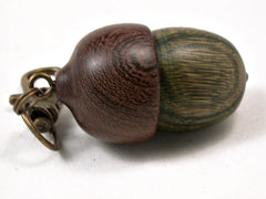 LV-3305 Verawood & Patridgewood Acorn Pendant Box, Pill Fob-SCREW CAP