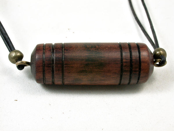 LV-1532 Snakewood Pendant Necklace, Secret Compartment, Cremation Jewe –  Elvio Design