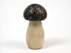 LV-3463 Holly & Betelnut Threaded Mushroom Pill Box, Jewelry Box-SCREW CAP