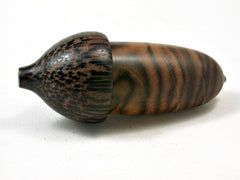 LV-3291 Chinese Pistachio & Black Palm Acorn Pendant Box, Charm, Pill Holder-SCREW CAP