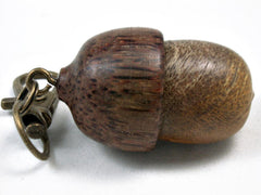 LV-3425 Acorn Pendant Box, Charm, Pill Holder from Nagusta Burl & Red Palm-SCREW CAP