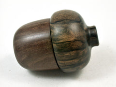 LV-3412  Cocuswood & Ebony Acorn Ring Box, Pill Holder, Secret Compartment-SCREW CAP