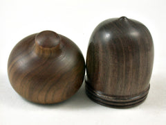 LV-3357 Cocuswood & Lignum Vitae Acorn Box, Pill Holder, Secret Compartment-SCREW CAP