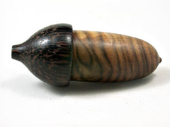 LV-3291 Chinese Pistachio & Black Palm Acorn Pendant Box, Charm, Pill Holder-SCREW CAP