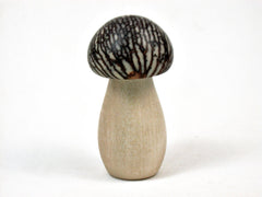LV-3463 Holly & Betelnut Threaded Mushroom Pill Box, Jewelry Box-SCREW CAP