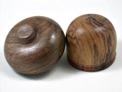 LV-3383  Ironwood & Mora Acorn Pill Box, Engagement Ring Box-SCREW CAP