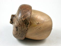 LV-3353 Port Orford Cedar & Oak Burl Acorn Jewelry Box, Pill Box, Trinket Box-SCREW CAP