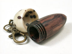 LV-3281 Camatillo & Raffia Nut Acorn Pendant Box, Charm, Pill Holder-SCREW CAP