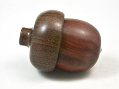 LV-3363 Manzanita & Brown Ebony Acorn Pill Box, Engagement Ring Box-SCREW CAP